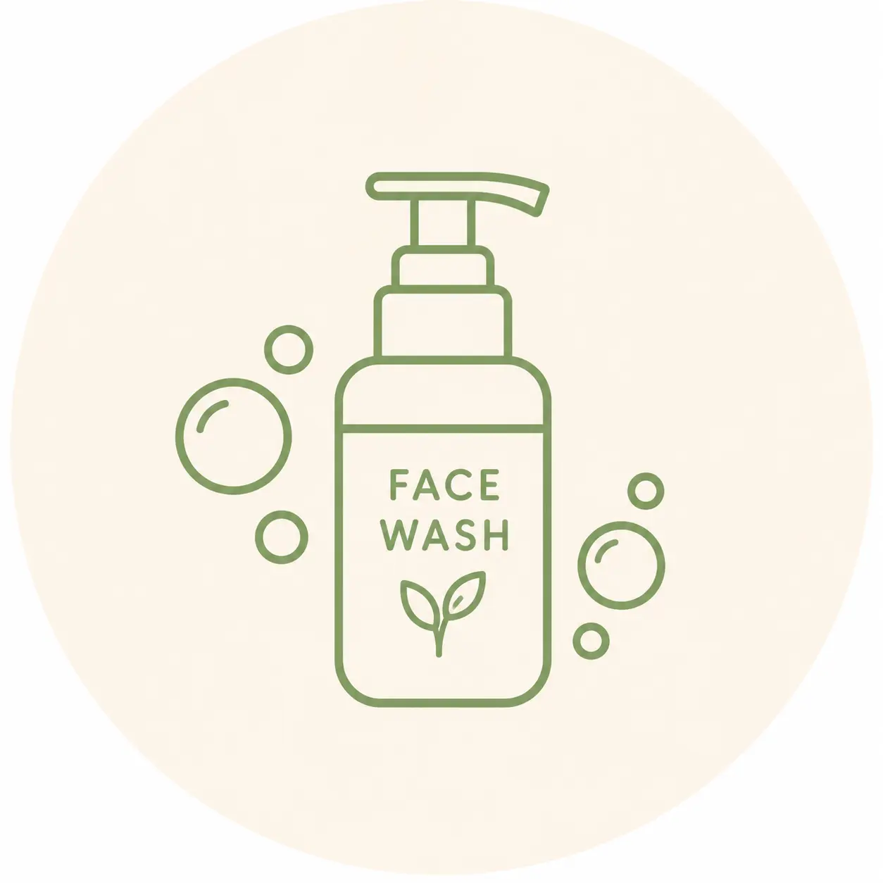 Non-comedogenic facial cleanser